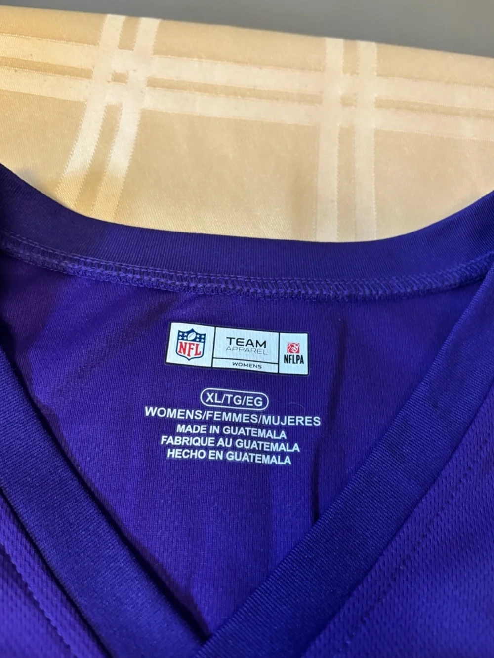 NFL Women's Minnesota Vikings Team Apparel V-Neck Jersey - Picture 4 of 8